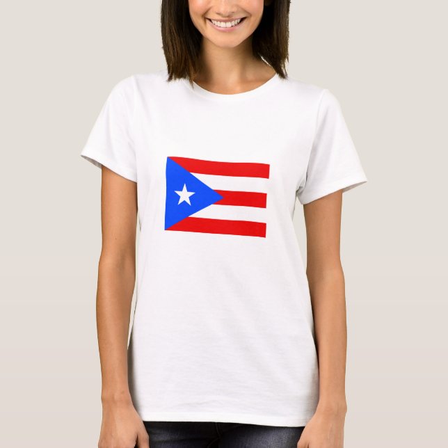 T-shirt Drapeau de Porto Rico (Devant)