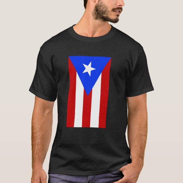 T-shirt Drapeau de Porto Rico (Devant)