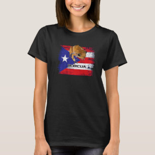T-shirt Drapeau de Porto Rico avec Boricua Coqui Patriotiq
