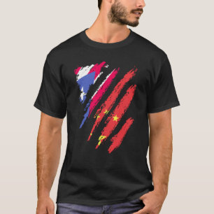 T-shirt Drapeau de Porto Rico Fabriqué en Chine Patriot Co
