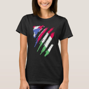 T-shirt Drapeau de Porto Rico Italie Croissance Patriote P