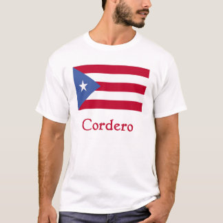 T-shirt Drapeau de Portoricain de Cordero