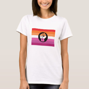 T-shirt Drapeau de protestation lesbienne