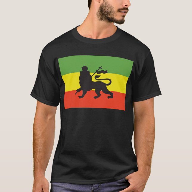 T-shirt Drapeau de Rastafarian (Devant)