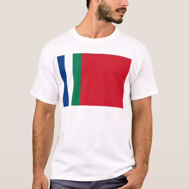 T-shirt Drapeau de Republik Maluku Selatan (Moluques du (Devant)