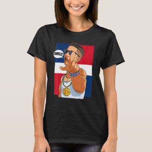 T-shirt Drapeau de République Dominicaine Dimelo Dominican