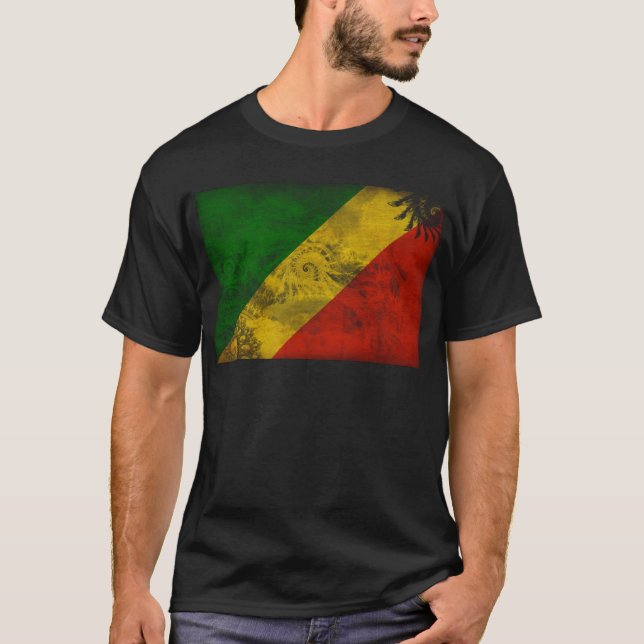 T-shirt Drapeau de République du Congo (Devant)