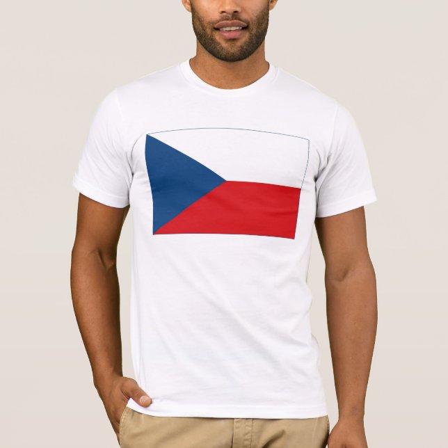 T-shirt Drapeau de République Tchèque (Devant)