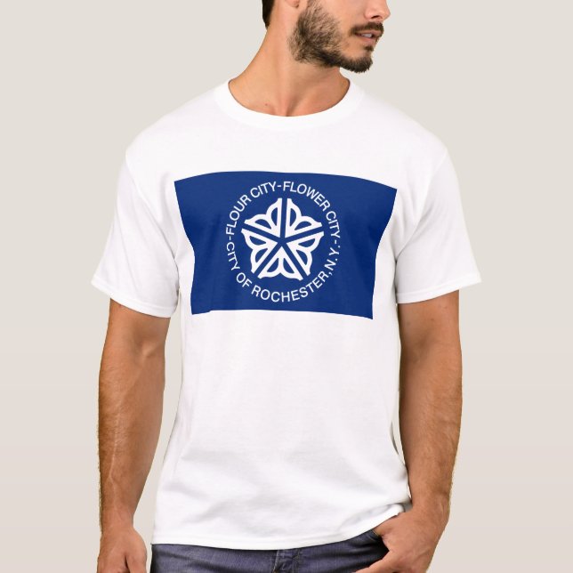T-shirt Drapeau de Rochester (Devant)