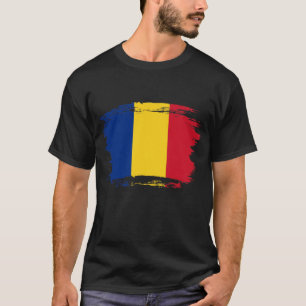 T-shirt Drapeau de Roumanie