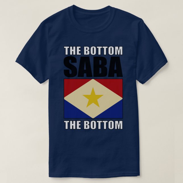 T-shirt Drapeau de Saba (Design devant)