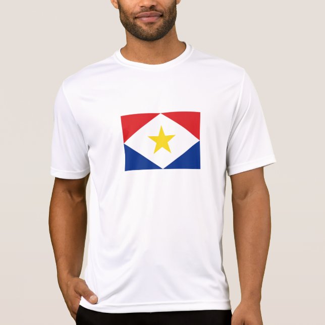 T-shirt Drapeau de Saba (Devant)
