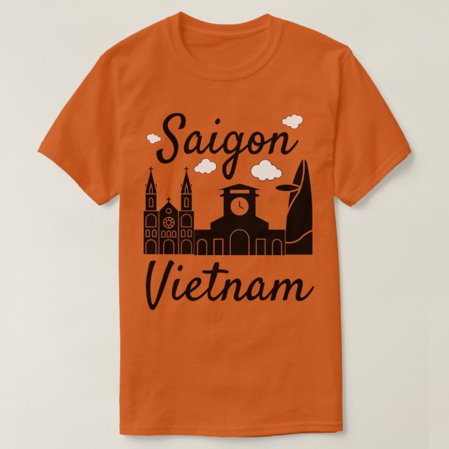 T-shirt Drapeau de Saigon Vietnam (Design devant)
