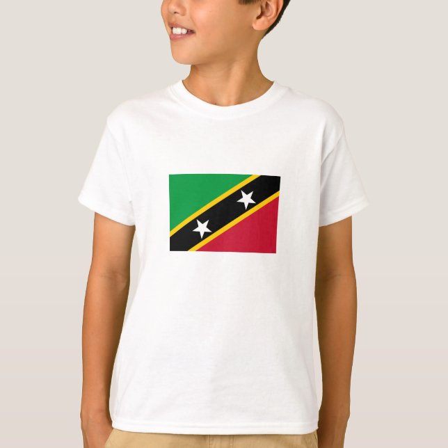 T-shirt Drapeau de Saint-Christophe-et-Niévès (Devant)