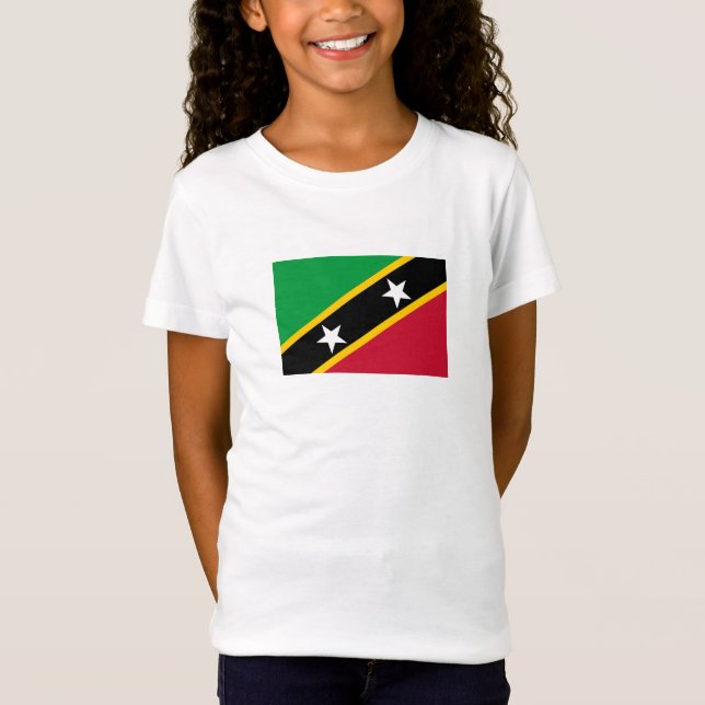 T-Shirt Drapeau de Saint-Christophe-et-Niévès (Devant)