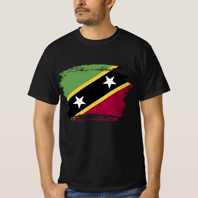 T-shirt Drapeau de Saint-Kitts-et-Nevis (Devant)