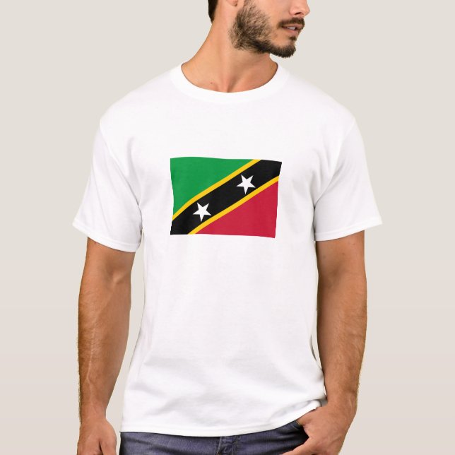 T-shirt Drapeau de Saint-Kitts-et-Nevis (Devant)