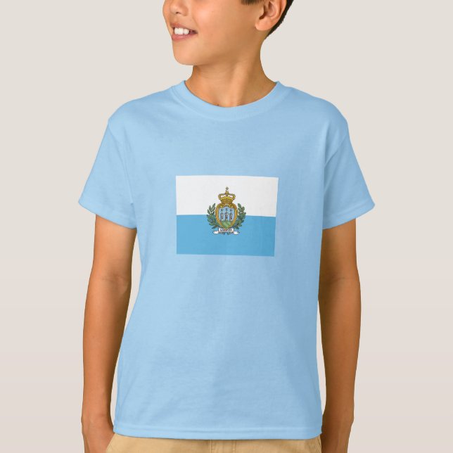 T-shirt Drapeau de Saint-Marin (Devant)