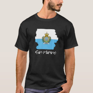 T-shirt Drapeau De Saint-Marin 2
