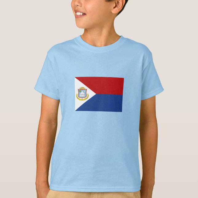 T-shirt Drapeau de Saint-Martin (Devant)