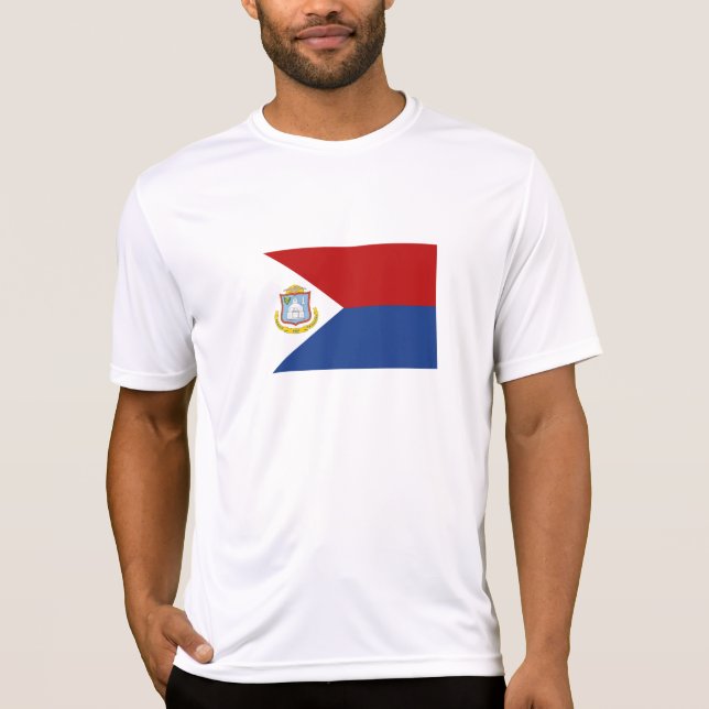 T-shirt Drapeau de Saint-Martin (Devant)