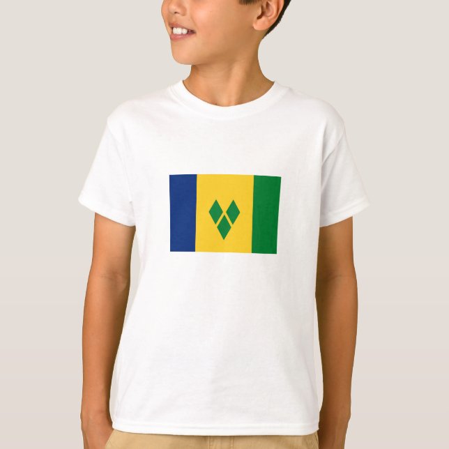 T-shirt Drapeau de Saint-Vincent (Devant)