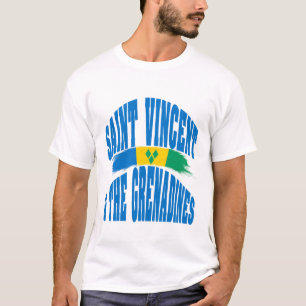 T-shirt Drapeau de Saint-Vincent-et-les-Grenadines