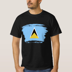 T-shirt Drapeau de Sainte-Lucie