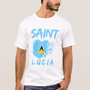 T-shirt Drapeau de Sainte-Lucie