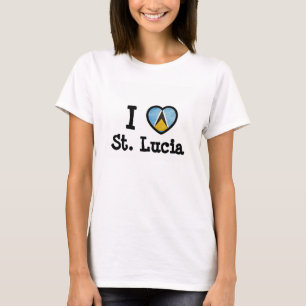 T-shirt Drapeau de Sainte-Lucie
