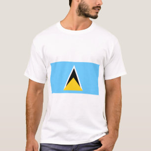 T-shirt Drapeau de Sainte-Lucie (Sainte-Lucie) (Caraïbes)