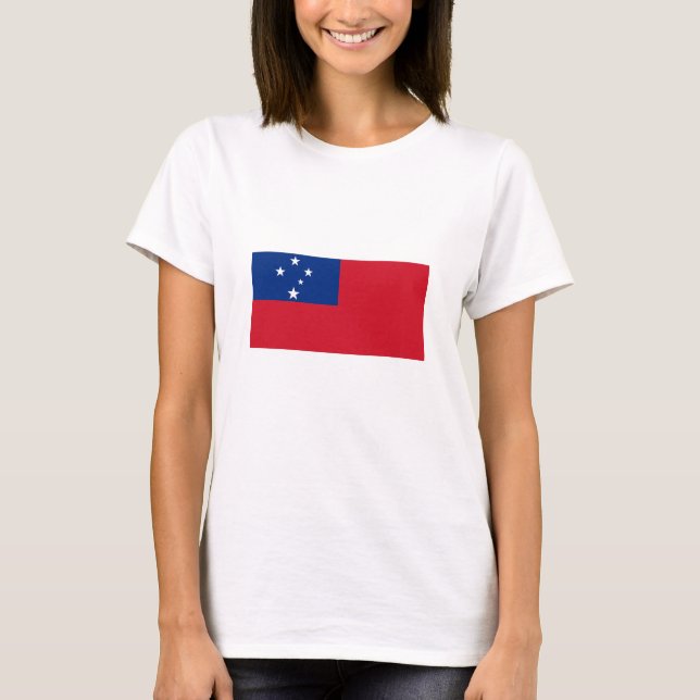 T-shirt Drapeau de Samoa (Devant)