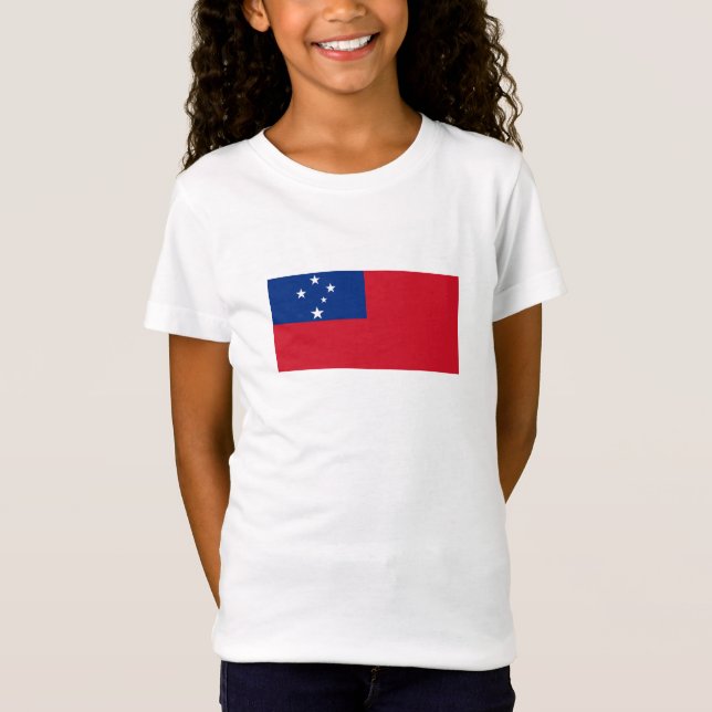 T-Shirt Drapeau de Samoa (Devant)