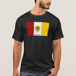 T-shirt drapeau de San Diego, Californie