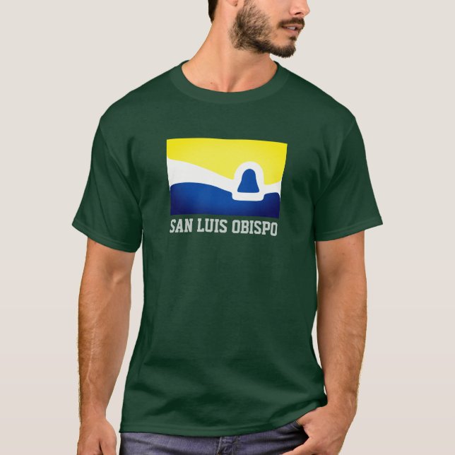 T-shirt Drapeau de San Luis Obispo, Californie (Devant)