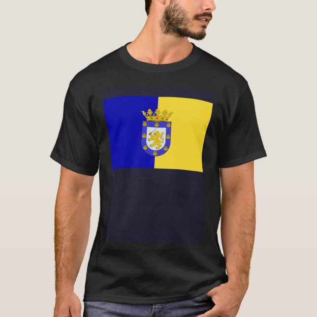 T-shirt Drapeau de Santiago du Chili (Devant)