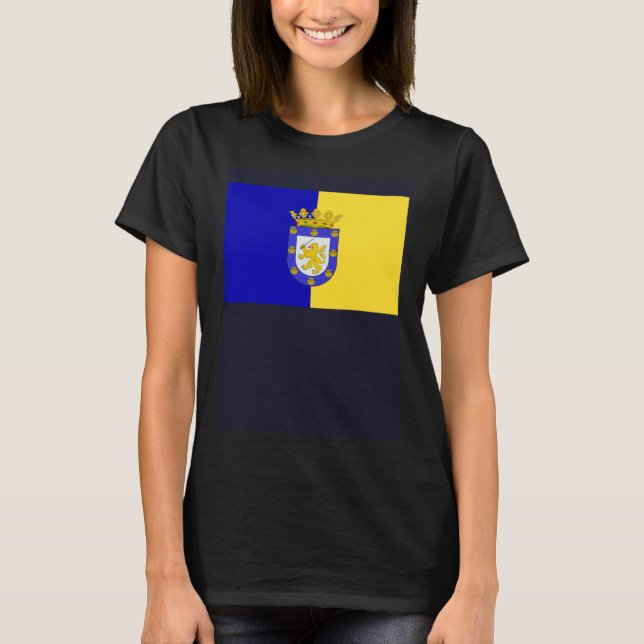 T-shirt Drapeau de Santiago du Chili (Devant)