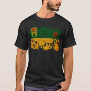 T-shirt Drapeau de Saskatchewan