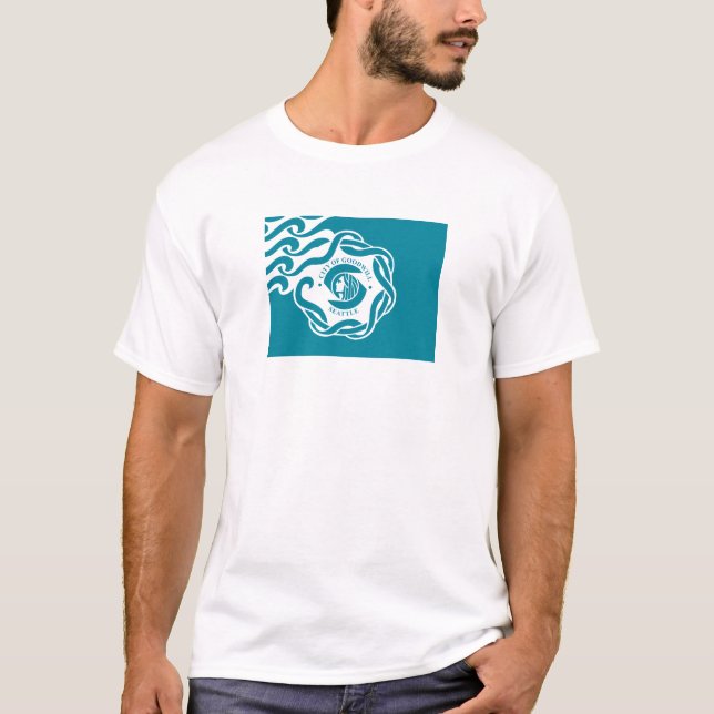 T-shirt Drapeau de Seattle (Devant)