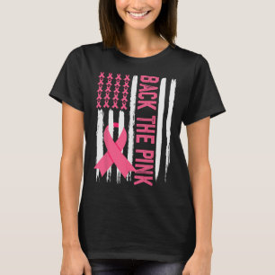 T-shirt Drapeau de sensibilisation au cancer du sein rose