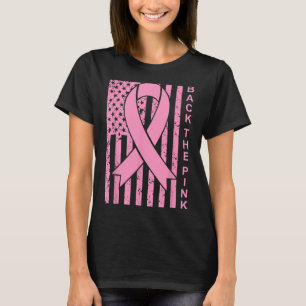 T-shirt Drapeau de sensibilisation au cancer du sein rose
