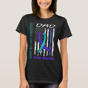 T-shirt Drapeau De Sensibilisation Au Suicide De Papa Part