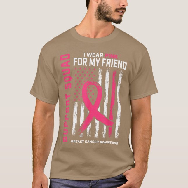 T-shirt Drapeau de sensibilisation des amis de l'équipe de (Devant)