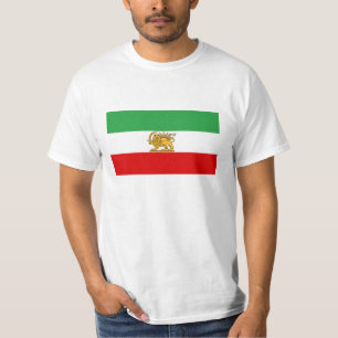 T-shirt Drapeau de Shah de 1964-1980) شیروخورشید de l'Iran