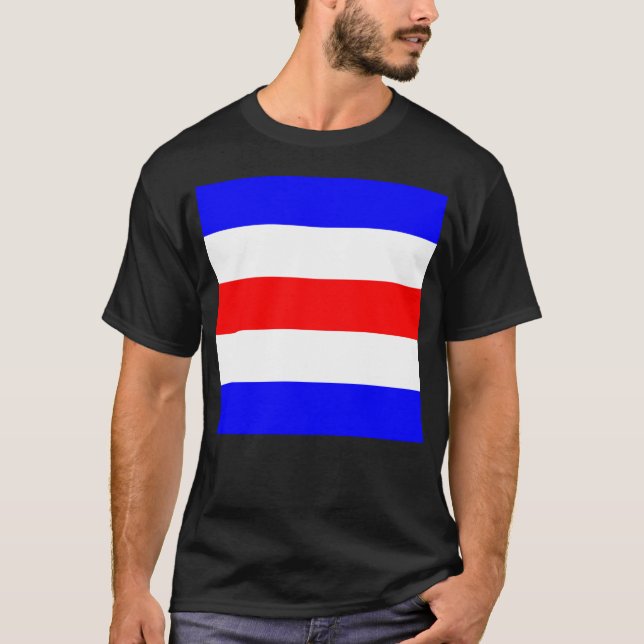 T-shirt Drapeau de signalisation maritime international Ch (Devant)