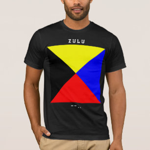 T-shirt Drapeau de signalisation Zulu Code Morse Conceptio