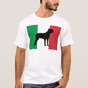 T-shirt drapeau de silhouette de corso de canne