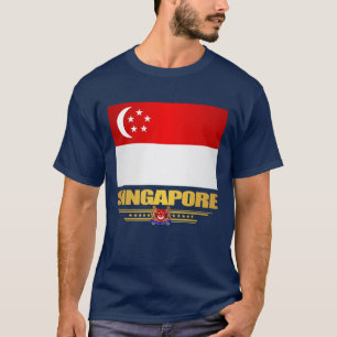 T-shirt Drapeau de Singapour