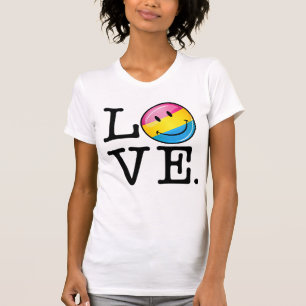 T-shirt Drapeau de sourire d'amour Pansexual
