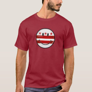 T-shirt Drapeau de sourire de Washington DC